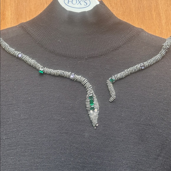 Blumarine Black Ribbed Sweater small - Picture 2 of 7